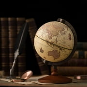 ZOYONE Brown World Globe Antique Decorative for Desktop Bookshelves Office Home Decor