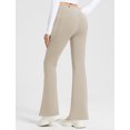 thumbnail image 3 of baleaf Women's Fleece Lined Yoga Pants Thermal Flare Leggings Beige XS, 3 of 7