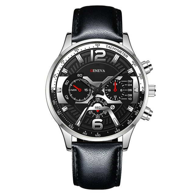 Reloj de cuarzo para hombre, Relojes de imitación para hombre, Reloj mecánico de cuarzo, Reloj de negocios con cinturón, Reloj de negocios para hombre, Reloj cronógrafo de acero inoxidable para hombre