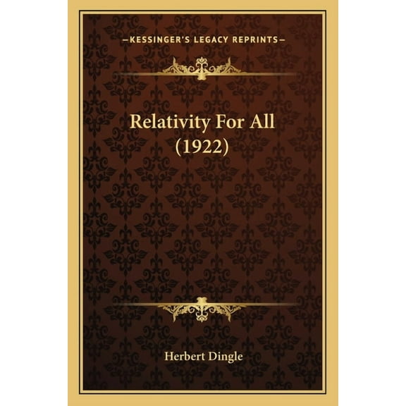 Relativity For All (1922) (Paperback)