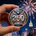 thumbnail image 5 of 250 Anniversary Keepsake, USA 250th Anniversary Commemorative Keepsake, 1776-2026 Patriotic Decorative Figurine Ornaments, Historical Collectible Room Showcase Decoration, 1.6In, 5 of 8