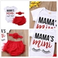 thumbnail image 4 of 3Pcs Summer Newborn Baby Girl Romper Jumpsuit + Ruffle Tutu Shorts Flower Headband Outfits Set Age For 0-24 Months, 4 of 4