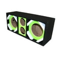 thumbnail image 6 of Two 6-in Woofers plus Two Tweeters Green Empty Chuchera Speaker Enclosure, 6 of 8