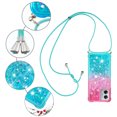 thumbnail image 5 of Funda para Motorola Moto G 5G 2023 Brillantina Líquida Divertida Reluciente y con Cristales en Movimiento Cuerpo Cruzado con Cordón Ajustable, 5 of 5