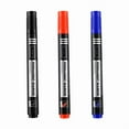 thumbnail image 4 of 3 Pcs Waterproof Permanent Marker Pens Set with 2 8mm Nibs for Writing, 4 of 6
