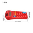 thumbnail image 2 of Uxcell Small Pocket Calculator Home Office Handheld Calculators 8 Digit Display Red 2 Pack, 2 of 6