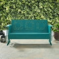 thumbnail image 5 of BATES METAL SOFA GLIDER IN TURQUOISE, 5 of 10