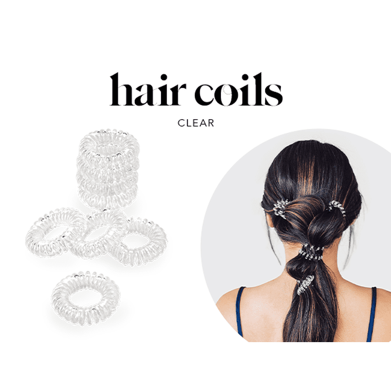 Kitsch, Hair Ties for Women, Spiral Elastic Hair Tie, Waterproof