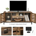 thumbnail image 4 of VASAGLE Muebles para TV con puertas de lamas y estantes ajustables, 4 of 5