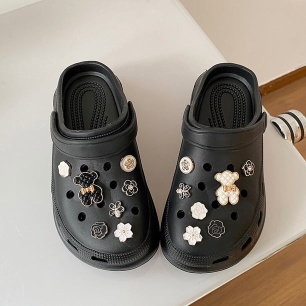 Zapatillas de plataforma con agujeros para mujer, zuecos de 7cm de grosor, sandalias antideslizantes de EVA, chanclas para el hogar, jardín, Playa Qiuyongming unisex