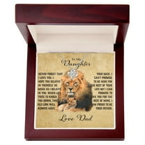 To My Daughter Necklace, Love Knot Pendant Necklace, Daughter Gift From Dad, Father Daughter Necklace, Daughter Birthday Gift, Women Jewelry