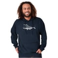 thumbnail image 3 of Funny Shark Soundtrack Da Dum Da Dum Unisex Plus Fleece Graphic Hoodie Brisco Brands 5X, 3 of 6