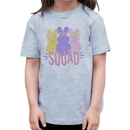 

7 ate 9 Apparel Girls Happy Easter Shirts - Bunny Squad Grey T-Shirt 2T