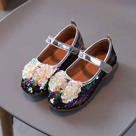 

Cathalem Girls Size 11 Boots Summer Autumn Fashion Cute Girls Casual Shoes Colorful Sequins Shiny Bow Flat Toddler Tan Boots Shoes Black 2.5 Years