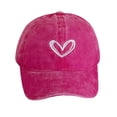 thumbnail image 1 of Gorra de béisbol con visera, regalo de cumpleaños, gorro de corazón bordado, gorra de verano para pesca, senderismo, actividades, conducción, mujeres B, 1 of 8