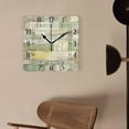 thumbnail image 4 of 12 Inch Wall Clock Battery Operated Square Clock Decorative for Office, Kitchen, Outdoor, Living Room，Wood Plank Wall Design, 4 of 4