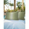 thumbnail image 4 of Outdoor Pillows Waterproof, Sage Green Ombre Throw Pillows with Inserts Included, Modern Abstract Art Gradient Indoor Outdoor Decorative Lumbar Pillow for Bed/Couch/Patio 12"x20", 2Pcs, 4 of 8