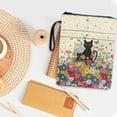 thumbnail image 3 of HELLHERO Black Cat and Daisy Pattern Book Sleeve Protector Pouch with Washable Polyester Storage & Portability Book Covers Pocket Book Organzier Holder, 3 of 8