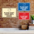thumbnail image 2 of Signs ByLITA Classic Framed Please Don't leave Dirty Dishes On this Sink Sign (Navy Blue / White) - Small, 2 of 6