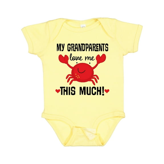 Inktastic My Grandparents Love Me Boys or Girls Baby Bodysuit