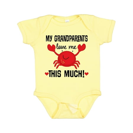 

Inktastic My Grandparents Love Me Gift Baby Boy or Baby Girl Bodysuit