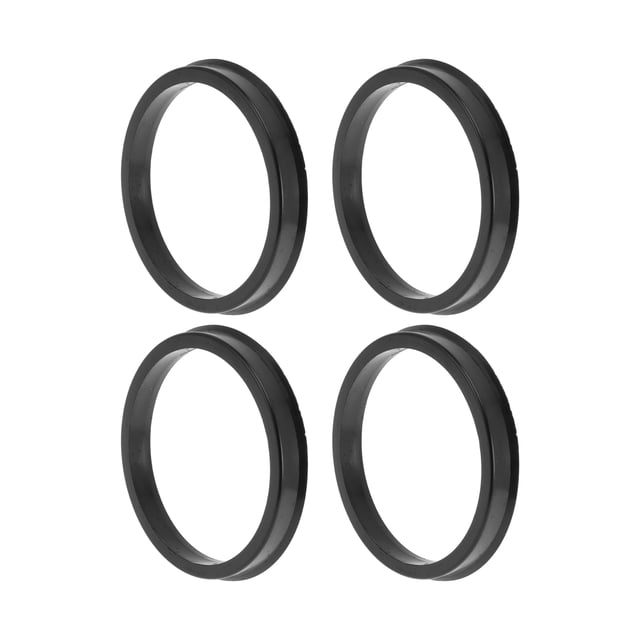 Anillos centrados de cubo de rueda de 83.1 mm a 72.1 mm, negros, de policarbonato, 4 Pcs