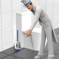 thumbnail image 5 of MR.SIGA Toilet Bowl Brush and Holder for Bathroom,White and Blue, 5 of 7