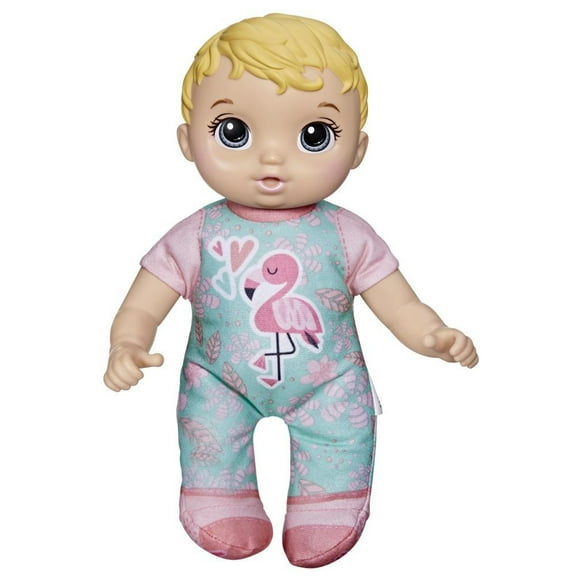 Baby Alive Cute ‘n Cuddly Baby Doll, 9.5-Inch First Baby Doll, Kids 18 Months and Up, Soft Body Washable Toy, Blonde