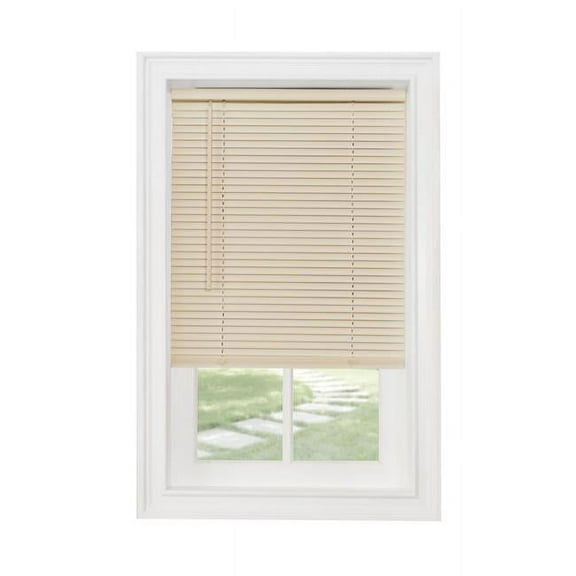40 x 64 in. Cordless GII Morningstar 1 in. Light Filtering Mini Blind, Alabaster