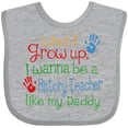 thumbnail image 3 of Inktastic History Teacher Like Daddy Boys or Girls Baby Bib, 3 of 4