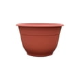 thumbnail image 3 of Plastic Plant Pot,Plant Pots Indoor,Planter Pot - Outdoor & Indoor Plant Pot with Drainage Hole & Plug - Rolled Rim Plastic Pots for Plants & Flowers - Decorative Plant Pot(Brown 6.5IN), 3 of 4