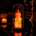 thumbnail image 6 of Feledorashia Halloween Ghost Night Light, Glass Cloche Table Lamp, Mini Ghost Figurine Dome with Warm White Lights, Spooky Halloween Decor for Bedroom Nightstand, Vintage Style Ambient Lighting, 6 of 7