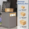 thumbnail image 6 of Bifanuo Package Delivery Box for Porch with Delivery Sign, Upgrade 48 Gallon Storage Box with Lockable Secure, Large Double Wall Resin Outdoor Package Delivery and Waterproof Deck Box, 6 of 8