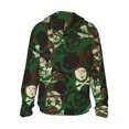 thumbnail image 3 of Uemuo Camouflage Skull Pattern Women's Full Zip UPF 50+ Sun Protection Hoodie Jacket Long Sleeve Sun Shirt Hiking Outdoor Performance with Pockets-Large, 3 of 9