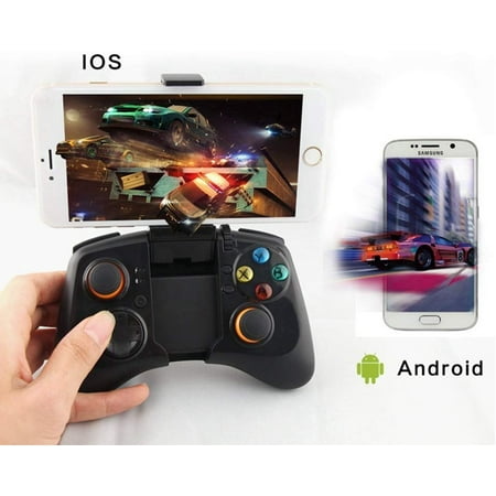 Wireless bluetoooth Gamepad Game Controller Joystick (Works for Samsung Gear VR Virtual Reality Headset /S7 S6 S5 HTC SONY Android Smart Phone tab let PC TV BOX) by Hermitshell