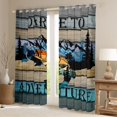 thumbnail image 2 of Homewish Pike Fish Black Out Curtains,Rustic Farmhouse Cabin Curtains Pack of 2 (42x63 Each),Outdoor Adventure Bedroom Curtains For Boys Kids,Luxury Bedroom Decor, 2 of 6
