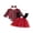 Red, variant on Newborn Baby Girl Christmas Outfit Long Sleeve Romper Santa Embroidery Tulle Star Patchwork Dress Bow Headband 3 Piece Set Infant Christmas Dress Fall Winter Clothes Set 0-24M