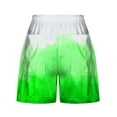 thumbnail image 4 of BRGZLK Women's Ultra-Soft Athletic Shorts Summer Trendy Tie Dyeprint Lace Up Elastic Jogger Sports Casual Shorts with Pocket Green M, 4 of 5