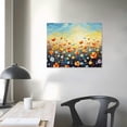 thumbnail image 3 of JRXY Floral Canvas Wall Art Decor Abstract Flower Pictures Print on Canvas for Living Room Colorful Wideflower Painting for Bedroom Watercolor Artwork for Bathroom Kitchen Office Home 20x16in 16x12in, 3 of 4