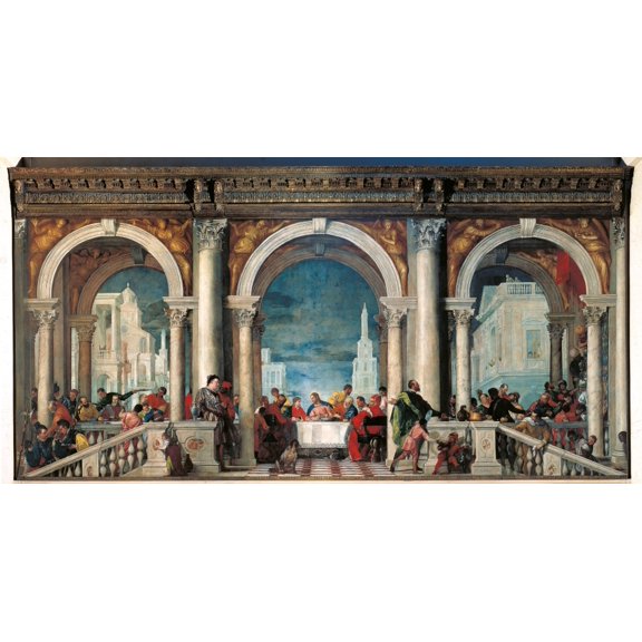 Christ In The House Of Levi Canvas Art -  (36 x 24)