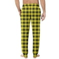 thumbnail image 4 of JGNGSHN Mens Plaid Pajama Pants Comfy Loose Wide Leg Lounge Pants Sleep Pjs Bottoms Jogger Trousers with Pockets Drawstring, 4 of 8