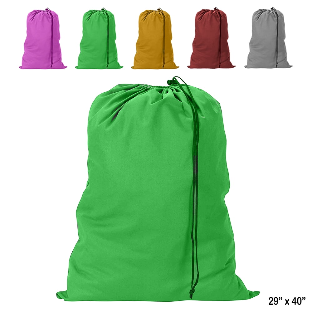 Nylon Laundry Bag Assorted Color Heavy Duty 27"x40" 