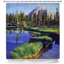 Shower Curtains 70" x 84" from DiaNoche Designs by David Lloyd Glover - Fishermans Lake Reflections