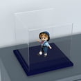 thumbnail image 3 of Acrylic Display Case with Navy Blue Velvet Base, Simple Self-Assembly Clear Acrylic Display Box with Lid, 6 Inch Cube Countertop Box for Collectibles, Home Organization (6x6x6 inch), 3 of 8