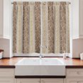 thumbnail image 2 of Ambesonne Geometric Kitchen Curtains, Minimalist Stripe Pattern, 55"x39", Dark Mustard Umber, 2 of 3