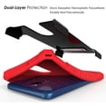 thumbnail image 4 of Étui Robuste Rouge à Trois Protections [avec Béquille en Métal + Dragonne] pour LG Stylo 5, Stylus-5, 4 of 9