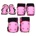 thumbnail image 4 of Padres de y codo engranaje de protección Conjunto de s multifunción Guardias de muñeca para el skate en línea Rollerblading Ciclismo Rosa, 4 of 8