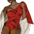 thumbnail image 1 of Aayomet Womens Swimwear Tummy Control V Neck Bathing Suits,Red L, 1 of 5