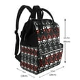 thumbnail image 2 of Kdxio Baby Diaper Backpack,Multi-Function Travel Backpack Nappy Bags,Nursing Bag, Fashion Mummy,Roomy Waterproof for Baby Care(Skull santa hat), 2 of 5