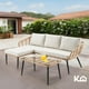thumbnail image 2 of Sala L Esquinera Jardín Mimbre Ratán Sillón + Mesa Exterior, 2 of 9